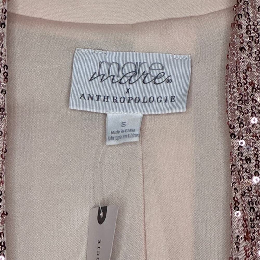 NWT Anthropologie Mare Mare Sequin Duster Cardigan in Rose Color - Picture 10 of 11